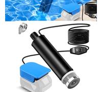 Pompe à eau portable compatible avec batterie Bosch GBA 18 V, vitesse de rotation à vide du moteur 4500 tr/min, débit 30 l/min, pompe à eau Lift 15FT 120 W pour jardin, camping, piscine pour enfants