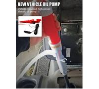 Pompe à eau portable rouge 12V-allume-cigare-pompe de transfert de liquides pour véhicule (puissance de la pompe :7-8L-min)