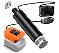 Pompe à Eau Pour DeWalt 20V Batterie Submersible Pompe 100W 2400L/H | Pompe de vidange, Pompe Eaux Usées & Sales pour Jardin, Bassin, Aquarium, Piscine, Évacuation d'Eau