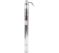 Pompe à eau pour puits profond - Pompe submersible en acier inoxydable pour jardin - 370 W, 220 V - Raccord de 5 cm - Hauteur de refoulement 15 m - Débit 1 000 l/h