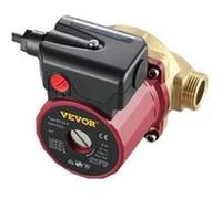 VEVOR Pompe de Circulation d'Eau Silencieux Pompe à Eau Domestique avec Débit Maximal 50 L/min Hauteur 6 m Boîtier de Pompe en Fonte Tête de Pompe en Laiton pour Faciliter la Circulation d'Eau