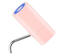 Pompe à Eau Rechargeable pour Seau, Portable, Sortie Allongée, Rose | Pp Compact, Débit Rapide, Usage Bureau et Camping, Format Pratique, Distribution Simple