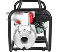 Pompe à eau sale Essence - Pompe de jardin 4 temps - Raccord 7,6 cm - Puissance 7,5 CV - Vitesse de rotation 3600 tr/min - Tuyau 7,5 m - Refroidissement par air - Démarrage manuel
