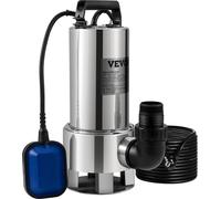Pompe à eau sale VEVOR 1300W Pompe de jardin 230V 20000L/h Course max. 11m Idéale pour pomper l'eau des piscines des caves des étangs
