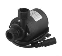 Pompe à eau sans balais en plastique et métal pour étang (24 V CC) | Moteur sans balais, pour un fonctionnement ultra silencieux, hauteur de refoulement maximale de 5 m, idéal pour les bassins à