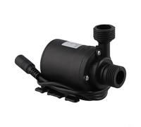 Pompe à eau sans balais en plastique et métal pour étang (CC 12 V) | Moteur sans balais, pour un fonctionnement ultra silencieux, hauteur de refoulement maximale de 5 m, idéal pour les bassins à