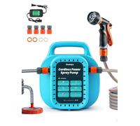 Pompe à eau sans fil avec batterie de 12 Ah, incluant un panier, pour l'arrosage et le nettoyage