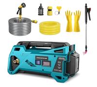 Pompe à eau sans fil compatible Makita 18Vbatterie,pompe électrique portable auto-amorçante,4,5 bar pompe transfert eau pour jardin,arrosage,piscine,bassin,camping-car,aquarium,spa (sans batterie)