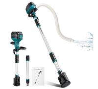 Pompe à eau sans fil, débit de 800 gallons par heure, tête pivotante, pour piscine, jardin, étang