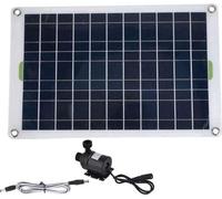 Pompe à eau solaire 12V 800l/h 50 Watt - silencieuse - sans balais (courant continu) - filaire - arrosage du jardin.