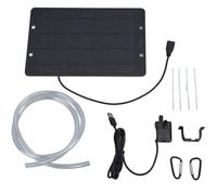 Pompe à eau solaire 6V 10W USB - Débit 240 L/h - Hauteur de levage max 3m-Panneau solaire en silicium monocristallin