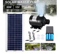 Pompe à eau solaire - Avec batterie - Ultra silencieuse - Moteur SubSN - Accessoires de camping