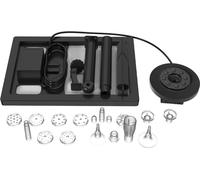 Pompe à eau solaire avec lumière colorée et télécommande,Kit de 17 buses, fontaine 7W, batterie 3000mAh, débit max. 400 l/h, pour étangs, câble de 16 pieds
