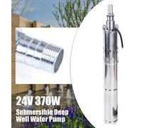 Pompe à eau solaire, conception submersible, haute efficacité, 24 V, argent, UE
