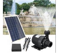 Pompe à eau solaire en silicium monocristallin 50W, fonctionnement continu, buse de 4 minutes à faible bruit, ensemble sans balais