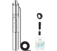 Pompe à eau solaire immergée, régulateur intégré, hauteur de refoulement maximale 35m, 150W DC12V