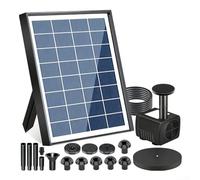 Pompe à eau solaire, pompe à fontaine flottante à énergie solaire, panneau de 10 W, débit de 1000 l/h, kit de fontaine pour fontaine, fontaine de jardin, pompe solaire d'extérieur, fontaine de jardin