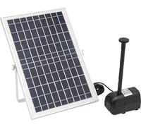 Pompe à eau solaire pour fontaine - Pompe de fontaine 17 V 10 W - Étanche IP68 - Pompe pour bassin de jardin et bain d'oiseaux - Noir