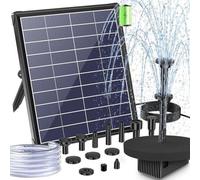 Pompe à eau solaire pour jardin - 65 W, 220 l/h - usage extérieur - batterie intégrée