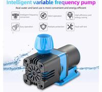 pompe à eau submersible 6000L/H - Pompe à eau à fréquence variable Technologie d'onde sinusoïdale Pompe DC ultra silencieuse Convient pour étang Fontaine Eau douce et eau salée