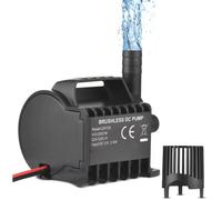 Pompe à eau submersible électrique 12 V 330 l/h, petite pompe de fontaine avec cordon de 50 cm et base à ventouse pour aquariums e