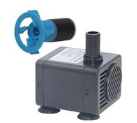 Pompe à Eau Submersible Mini 200l/h 5v Silencieuse Abs Noire | Faible Consommation, Nettoyage Facile, Séparation Aisée, pour Bassin, Hydroponie, Jet, 50/60hz