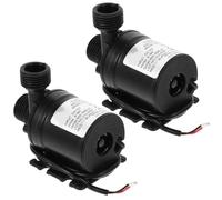 Pompe à Eau Submersible sans Balais 800l/h Dc 12v 2 Pièces | Installation Immergée, Faible Consommation, Moteur Cc sans Étincelle, Plastique Noir, Système de Circulation D'eau