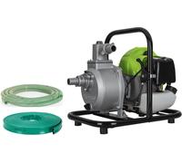 Pompe à eau thermique 43 cm3 Raccords 50mm Débit 6500 L/h Eaux usées Kit de10m Tuyaux inclus VITO