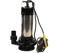 Pompe à eaux usées en acier inoxydable, 36000 litres/heure, pompe à matières fécales, pompe submersible, pour eaux sales, avec flotteur et interrupteur de niveau, idéale pour les caves, les piscines,