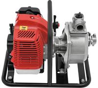 Pompe à essence - 2 temps 43 cm³ - Hauteur de refoulement 30 m - Démarrage par lanceur - Avec filtre - Rouge