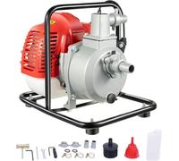 Pompe à essence - Pompe pour eaux usées/d'irrigation - 2,5 cm (1”) - 43 cm³ 2 temps - 250 l/min - Hauteur de refoulement : 30 m - Hauteur d'aspiration : 6 m - 7 000 tr/min