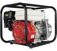 Pompe à essence pour irrigation - 4 temps, 6,5 CV 210 cm³ - hauteur de refoulement 28 m - débit 36 m³/h - entrée/sortie 5 cm - démarrage manuel - rouge