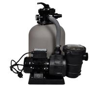 Pompe à filtre à sable 600 W avec puissance de 17 000 l/h, réservoir filtrant résistant à la corrosion, compatible avec tuyaux de 32 à 38 mm, résistant aux intempéries pour filtre de piscine et