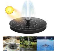 Pompe À Fontaine Solaire - 1,4 W - 6 Embouts Interchangeables - Hauteur Max 65 Cm - Pour Jardin Bassin Baignoire À Oiseaux Patio