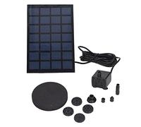 Pompe à Fontaine Solaire à Entraînement Direct, 6 Embouts, Faible Consommation Énergétique, Fontaine Flottante Solaire pour Jardin, 7 V