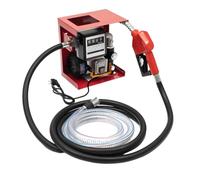 Pompe à Fuel Gasoil 550 W 60L/min, 2800rpm Pompe Diesel Automatique Électrique Stations IP X4, Electrique Stations de Ravitaillement Mobiles avec Pistolet, Compteur, Tuyaux