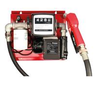 Pompe à gasoil 230V 60 l/min avec pistolet automatique/ volucompteur /filtre - station murale DRAKKAR - 08599