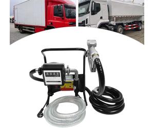 Pompe à gasoil, pompe à carburant électrique auto-amorçante, 375 W 50 Hz 220 V, 2400 l/h, fiche EU, argent