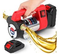 Pompe à Gasoil Sans Fil 50L/min, Pompe Électrique Diesel 21V avec Batterie, Pompe à Carburant Portable pour Diesel, Huile, Kérosène