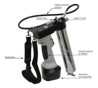 Pompe à graisse 18V avec 1 batterie Ni-Mh DRAKKAR - 11389