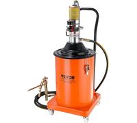 Pompe à graisse, 5 gallons (20 litres), pompe à graisse pneumatique avec tuyau haute pression de 4 mètres et pistolet à graisse, pompe à graisse pneumatique avec roues, pompe à graisse portable avec r