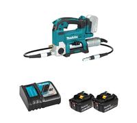 Pompe à graisse DGP180Z + 2 batteries BL1850B 18V 5 Ah + 1 chargeur rapide DC18RC MAKITA