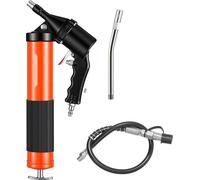 Pompe à graisse - Kit de pompe à graisse à poignée pistolet - Haute pression 413 bars - Volume 400 ml - Tuyau flexible 45,7 cm - Tube d'extension - Buses plates 2 pièces - Utilisation d'une seule main