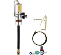 Pompe à graisse pneumatique avec rapport de pression de 50:1, tuyau haute pression de 3,96 m et pompe à graisse, pompe à graisse portable avec tête de pompe à graisse rotative à 360