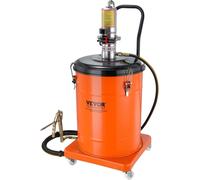 Pompe à graisse, pompe à graisse pneumatique de 10,5 gallons (40 litres) avec tuyau haute pression de 13 pieds et pistolet à graisse, pompe à graisse pneumatique avec roues, pompe à graisse portable a