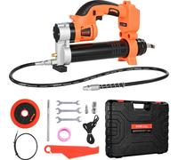 Pompe à graisse sur batterie VEVOR, 55 MPa max. Pompe à graisse à une main, fonctionnement sur batterie 20 V et déclencheur à vitesse variable, convient pour le graissage de véhicules ou de machines