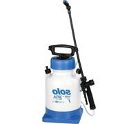 Pompe à jet 305 A 5 litres pour détergents acides (plage de pH 1-7), avec socle bleu et blanc