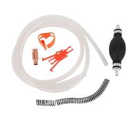 Pompe à main à siphon à essence, pompe de transfert de carburant, pompe à main portable manuelle avec tuyau en PVC de 8,2 pieds pour voiture, moto, bateau, tondeuse à gazon,