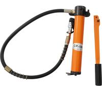 Pompe à main hydraulique manuelle - CP-180 - 70 MPa (10 000 psi) - modèle séparé - 1 m de flexible d'huile haute pression - portable - orange-rouge