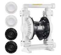 Pompe à membrane double, actionnée par air, débit de 25 gallons par minute, raccords de 1 pouce, pression maximale de 100 psi